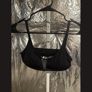 Mossimo Black Bikini Top Size S – Classic Halter Swimwear, Adjustable Straps